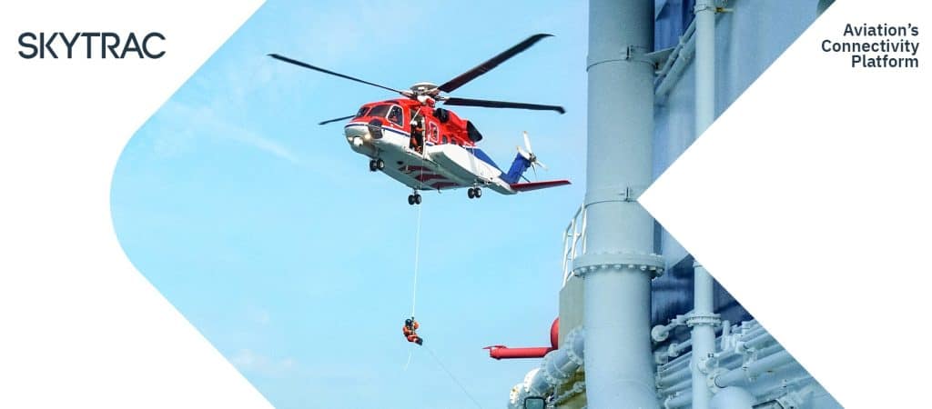 CHC Helicopter performing an offshore operation